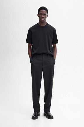 تیشرت سرمه ای مردانه رگولار Massimo Dutti - کد 866602882