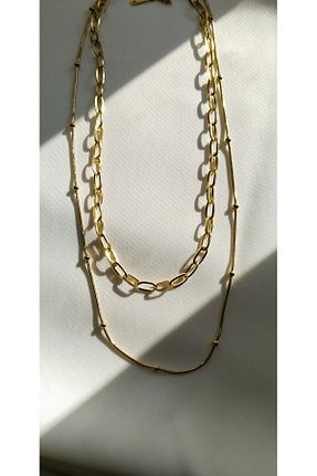گردنبند استیل ( فولاد ) طلائی زنانه استیل (فولاد) BLİNG CHARMS - کد 869620481