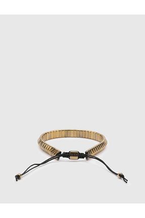 دستبند استیل (فولاد) طلائی مردانه استیل (فولاد) İlvi - کد 869644472
