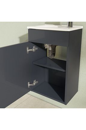 ست کمد حمام طوسی VitrA - کد 135866700