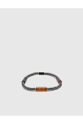 دستبند استیل (فولاد) طوسی مردانه استیل (فولاد) İlvi - کد 869644552