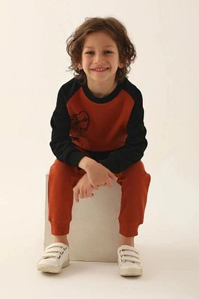 ست لباس راحتی نارنجی بچه گانه ساده Rolypoly - کد 857186363