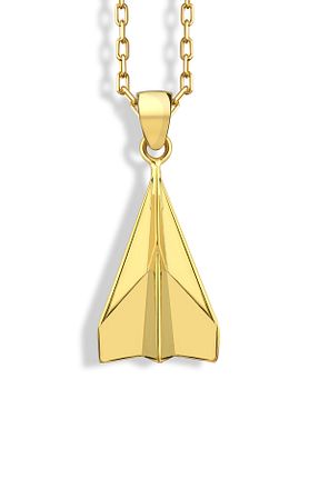 گردنبند نقره طلائی زنانه 925 عیار TheRollerStone - کد 869652587