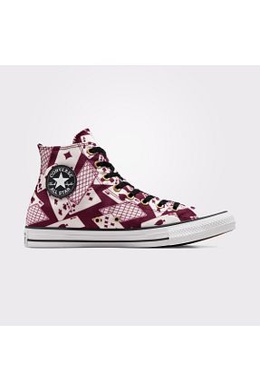 کفش اسنیکر زرشکی زنانه بند دار Converse - کد 869657387