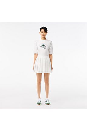 دامن سفید زنانه پارچه Lacoste - کد 837977258