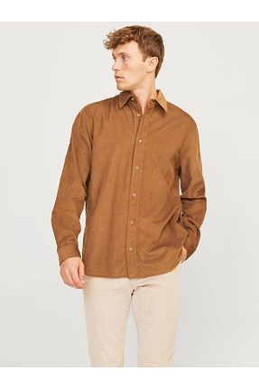 پیراهن قهوه ای مردانه رگولار Jack & Jones - کد 870029601
