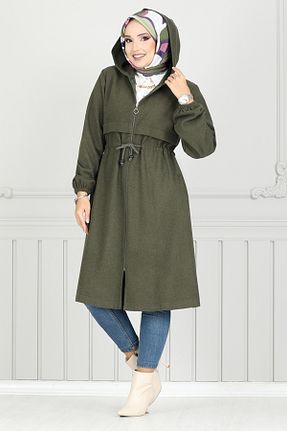کلاه و ابایا خاکی زنانه مخلوط پلی استر ModaMerve - کد 869666884