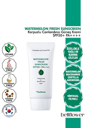 کرم ضد آفتاب صورت SPF 50 + Bellflower - کد 846593078