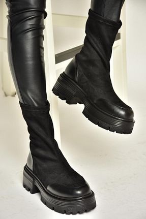 بوت / نیم بوت مشکی زنانه جیر Fox Shoes - کد 863919775