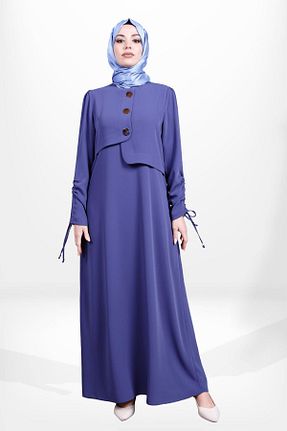 لباس حجاب سرمه ای زنانه رگولار Beyza - کد 869676750