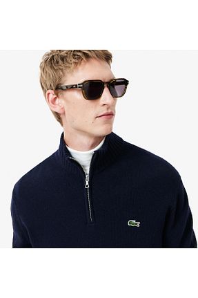 پلیور سرمه ای مردانه ساده Lacoste - کد 866698816