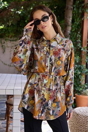 پیراهن طوسی زنانه رگولار BE BLUE - کد 856299316