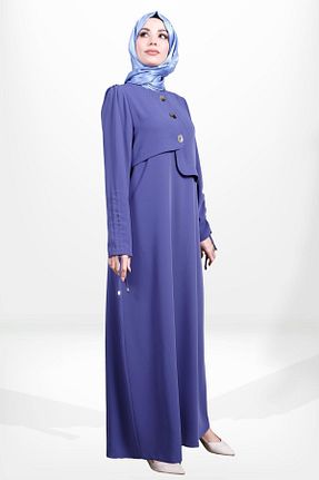 لباس حجاب سرمه ای زنانه رگولار Beyza - کد 869676750