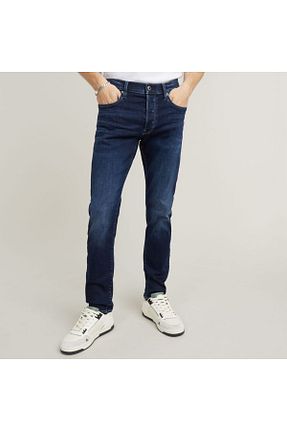 شلوار جین سرمه ای مردانه پاچه تنگ G-STAR RAW - کد 869685782