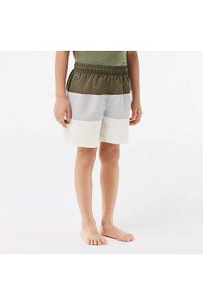 شلوارک و برمودا خاکی بچه گانه رگولار Lacoste - کد 870052980