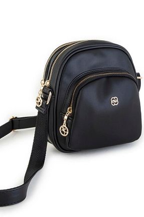 کیف پستچی مشکی زنانه چرم مصنوعی Nas Bag - کد 793842173