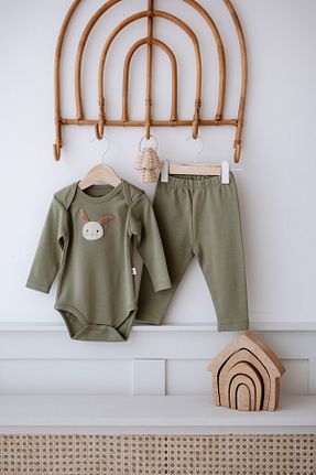 ست نوزادی سبز بچه گانه پنبه ای Frelida Baby & Kids - کد 869554737