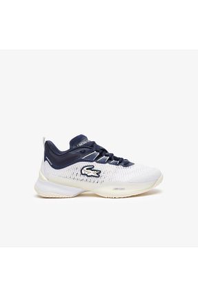 کفش اسنیکر سفید زنانه بند دار Lacoste - کد 837975239