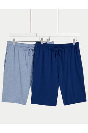 پائین تنه راحتی آبی مردانه پنبه ای Marks & Spencer - کد 814765630