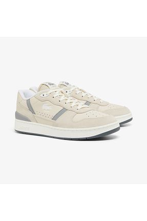 کفش اسنیکر بژ مردانه بند دار Lacoste - کد 866720444