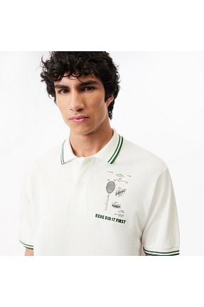 پولوشرت بژ مردانه پنبه ای Lacoste - کد 824347025