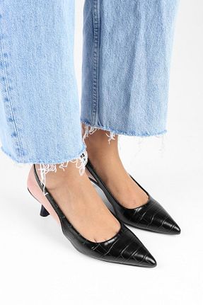 کفش استایلیتو مشکی پاشنه نازک Shoeberry - کد 869728434