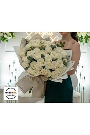 گل خشک و مصنوعی سفید baskıtek - کد 869723233