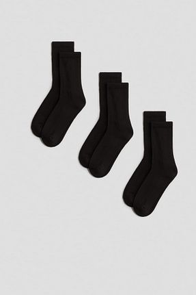 جوراب مشکی زنانه پنبه ای MEM SOCKS - کد 869739024