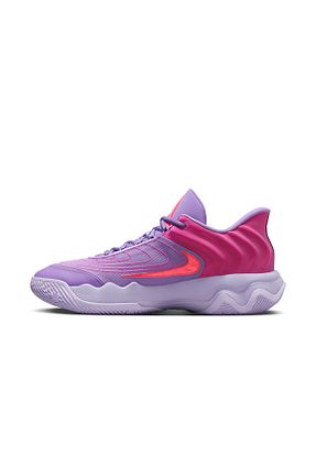کفش بسکتبال بنفش زنانه میکروفیبر Nike - کد 870106460