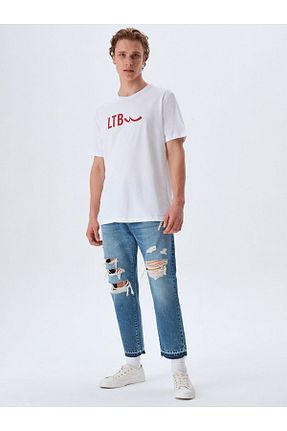 تیشرت سفید مردانه رگولار Ltb - کد 807234802