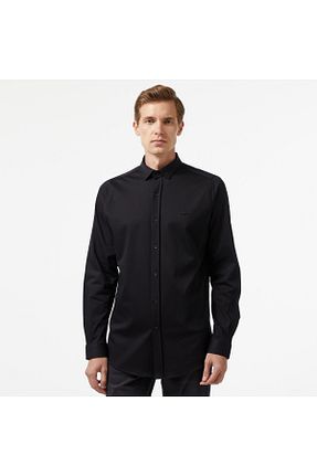 پیراهن مشکی مردانه اسلیم فیت Lacoste - کد 848116516