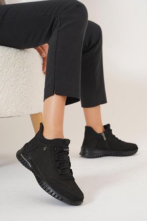 بوت / نیم بوت مشکی زنانه چرم خالص Moda Pie - کد 869771984