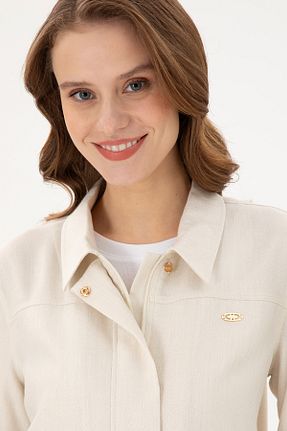 پیراهن نباتی زنانه یقه پیراهنی U.S. Polo Assn. - کد 869785314