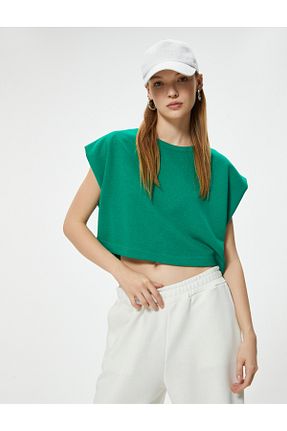 تیشرت سبز زنانه Relaxed Koton - کد 832828503