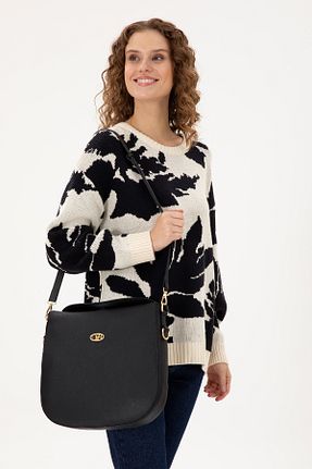 کیف دوشی مشکی زنانه چرم مصنوعی U.S. Polo Assn. - کد 869803849