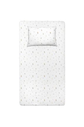 ملحفه کودک و نوزاد سفید ساتن پنبه Casadora Baby - کد 870291890