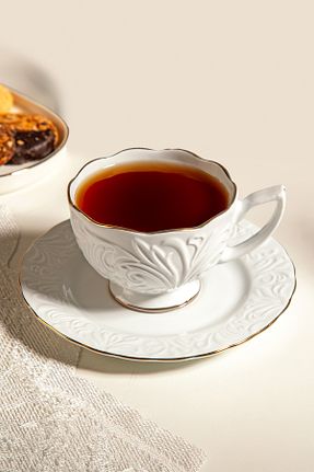 فنجان چای سفید پرسلن Nehir - کد 861542159