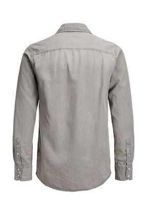 پیراهن طوسی مردانه رگولار Jack & Jones - کد 3126553
