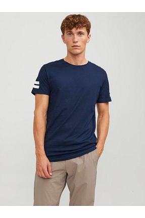 تیشرت سرمه ای مردانه رگولار Jack & Jones - کد 639933