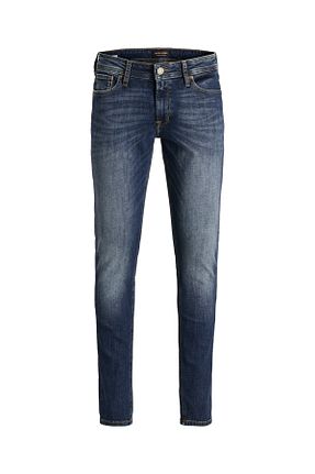 شلوار جین سرمه ای مردانه پاچه لوله تفنگی Jack & Jones - کد 35014797