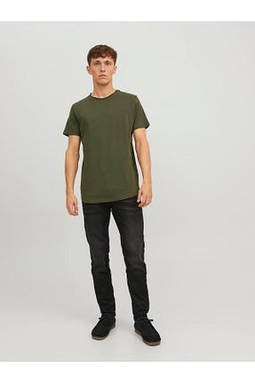 تیشرت سبز مردانه یقه دوچرخه Jack & Jones - کد 133538722