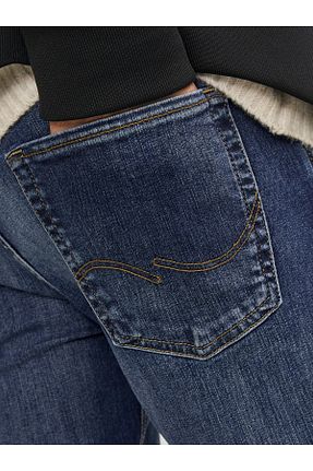شلوار جین سرمه ای مردانه پاچه لوله تفنگی Jack & Jones - کد 35014797