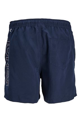 شلوارک ساحلی سرمه ای مردانه پلی استر Jack & Jones - کد 809179899
