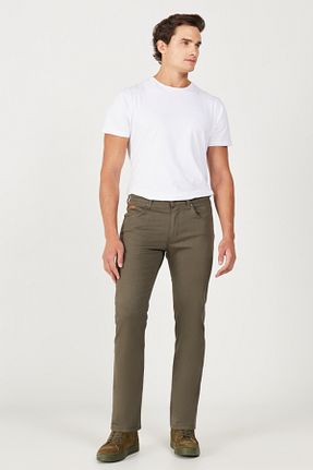 شلوار جین خاکی مردانه پاچه لوله تفنگی Wrangler - کد 285833722
