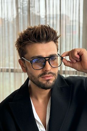 عینک محافظ نور آبی مشکی مردانه پلاستیک By Harmony - کد 869012906