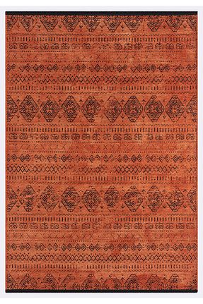 گلیم نارنجی پلی استر Prestige Halı - کد 868428008