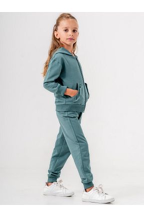 ست بالاتنه و پائین تنه سبز بچه گانه بافت Mışıl Kids - کد 849924304