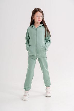 ست بالاتنه و پائین تنه سبز بچه گانه بافت Mışıl Kids - کد 859662659