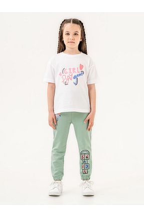 ست بالاتنه و پائین تنه سبز بچه گانه بافتنی Mışıl Kids - کد 829370416