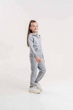 ست گرمکن طوسی بچه گانه پنبه پلی استر Mışıl Kids - کد 780597690